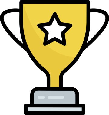 Kazanan ikon sembolü, ödül ödülünün renk tasarımı ile tasarımı ile tasvir edilmesi, modern grafik sanatları dijital tasarımı için mükemmel bir başarı ve zafer sembolü.