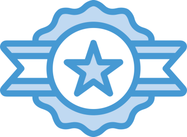 Kazanan ikon sembolü, ödül ödülünün renk tasarımı ile tasarımı ile tasvir edilmesi, modern grafik sanatları dijital tasarımı için mükemmel bir başarı ve zafer sembolü.