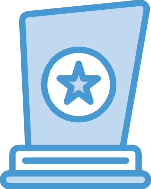 Kazanan ikon sembolü, ödül ödülünün renk tasarımı ile tasarımı ile tasvir edilmesi, modern grafik sanatları dijital tasarımı için mükemmel bir başarı ve zafer sembolü.