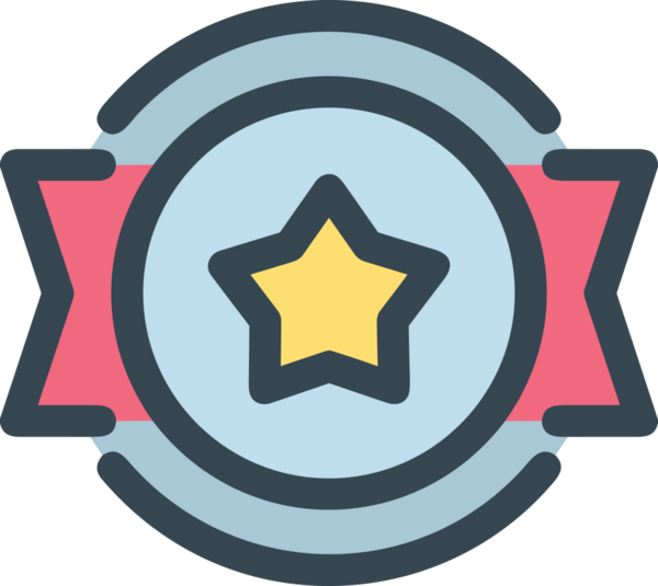 Kazanan ikon sembolü, ödül ödülünün renk tasarımı ile tasarımı ile tasvir edilmesi, modern grafik sanatları dijital tasarımı için mükemmel bir başarı ve zafer sembolü.