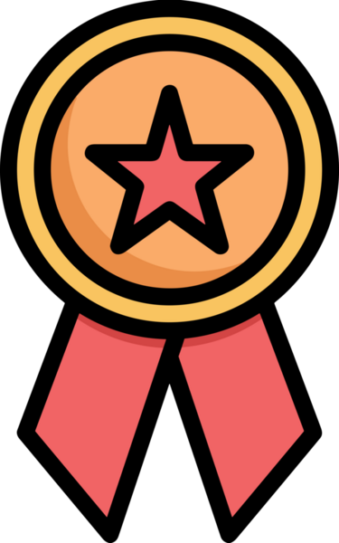 Kazanan ikon sembolü, ödül ödülünün renk tasarımı ile tasarımı ile tasvir edilmesi, modern grafik sanatları dijital tasarımı için mükemmel bir başarı ve zafer sembolü.