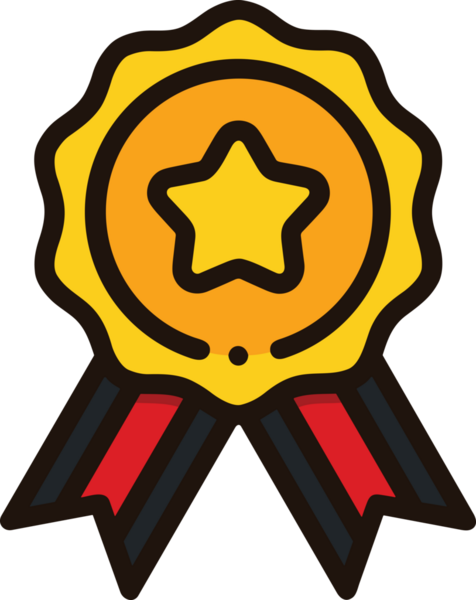 Kazanan ikon sembolü, ödül ödülünün renk tasarımı ile tasarımı ile tasvir edilmesi, modern grafik sanatları dijital tasarımı için mükemmel bir başarı ve zafer sembolü.