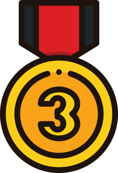 Kazanan ikon sembolü, ödül ödülünün renk tasarımı ile tasarımı ile tasvir edilmesi, modern grafik sanatları dijital tasarımı için mükemmel bir başarı ve zafer sembolü.