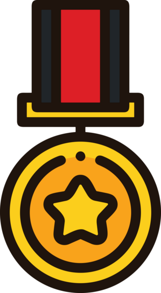 Kazanan ikon sembolü, ödül ödülünün renk tasarımı ile tasarımı ile tasvir edilmesi, modern grafik sanatları dijital tasarımı için mükemmel bir başarı ve zafer sembolü.