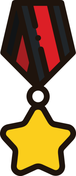 Kazanan ikon sembolü, ödül ödülünün renk tasarımı ile tasarımı ile tasvir edilmesi, modern grafik sanatları dijital tasarımı için mükemmel bir başarı ve zafer sembolü.