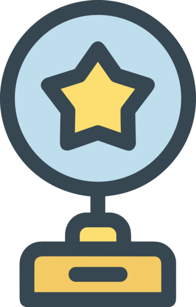 Kazanan ikon sembolü, ödül ödülünün renk tasarımı ile tasarımı ile tasvir edilmesi, modern grafik sanatları dijital tasarımı için mükemmel bir başarı ve zafer sembolü.