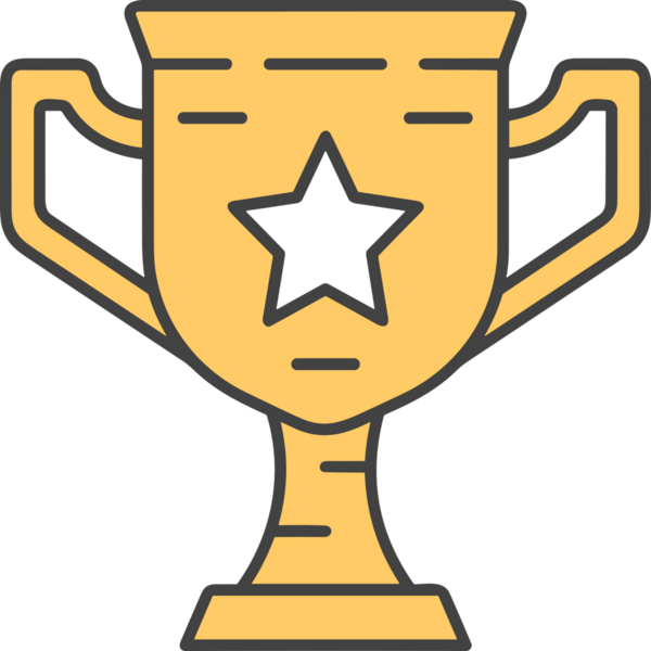 Kazanan ikon sembolü, ödül ödülünün renk tasarımı ile tasarımı ile tasvir edilmesi, modern grafik sanatları dijital tasarımı için mükemmel bir başarı ve zafer sembolü.