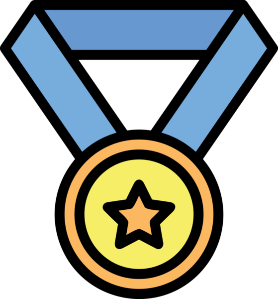 Kazanan ikon sembolü, ödül ödülünün renk tasarımı ile tasarımı ile tasvir edilmesi, modern grafik sanatları dijital tasarımı için mükemmel bir başarı ve zafer sembolü.