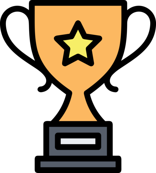 Kazanan ikon sembolü, ödül ödülünün renk tasarımı ile tasarımı ile tasvir edilmesi, modern grafik sanatları dijital tasarımı için mükemmel bir başarı ve zafer sembolü.