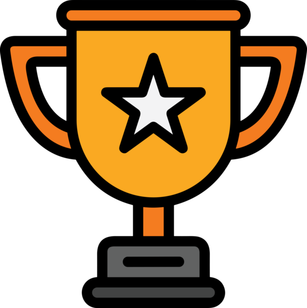 Kazanan ikon sembolü, ödül ödülünün renk tasarımı ile tasarımı ile tasvir edilmesi, modern grafik sanatları dijital tasarımı için mükemmel bir başarı ve zafer sembolü.