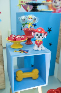 Pati Devriyesi Çocuk Partisi dekorasyonu. Bir yıllık doğum günü..