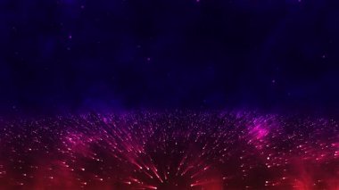 Işık parçacıklarından ayrılan ışınlar sihirli bir dans içinde dönüyor ve büyülü bir atmosfer yaratıyor..