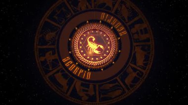 Burç işareti. Astroloji. Geleceğin sembolü. Gecenin yıldız falı..