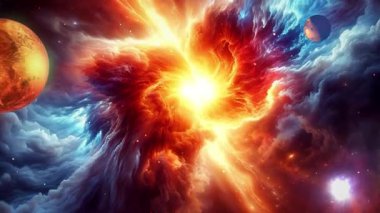 Nebula.3D soyut yabancı gezegen