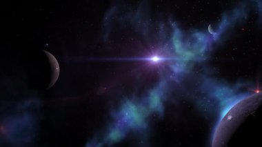 Nebula. Yıldızlar, galaksi ve uzay.