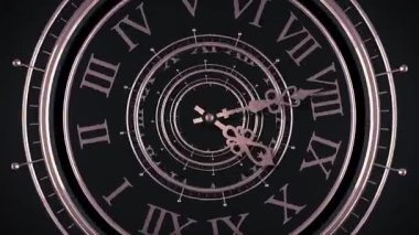 Saat arkaplanındaki saat.