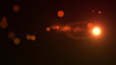 Optik fişekler. Soyut kozmik sahne.