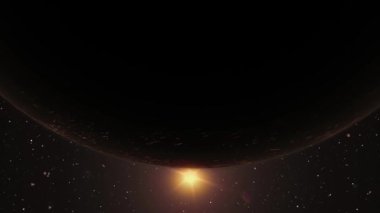 Yıldızlı Mars gezegeni. yüksek çözünürlük.