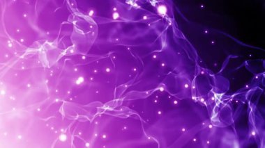 Mor duman geçmişi. 3D illüstrasyon, 3D canlandırma.