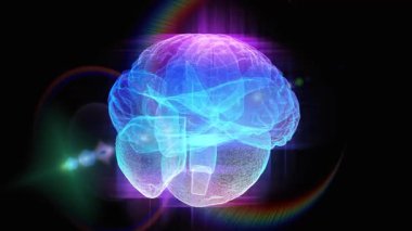 İnsan beyni, soyut arkaplan.