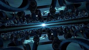 Kulaklıklı sanal gerçeklik kulaklığı.