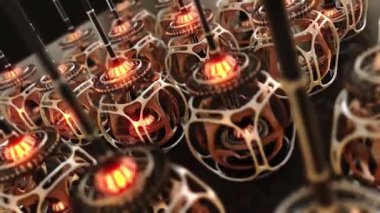 Fütürist bilim kurgu teknolojisi arka plan 3 boyutlu görüntüleme