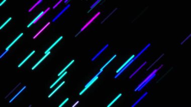 Hareket bulanıklığı ve neon ışıkları olan soyut arkaplan.