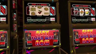 Kumarhane oyunları makinesi. Kazanan. Dolar..