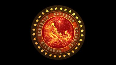 Kova burcuyla Astroloji işareti .