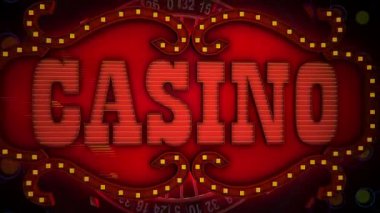 Kumarhane kavramı. Kumarhane Çipli kumarhane tabelası. Kumarhane 3D görüntüleme. Kazandım. Dolar..