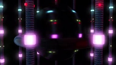 Parlak çizgileri olan soyut arkaplan