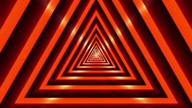 Tünel. Soyut renkli neon arkaplan.