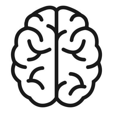 İnsan beyin vektör simgesi