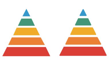 Renkli Piramit Eğitim, İş ve UI Tasarımı İkili Gradyan BilgisiComment