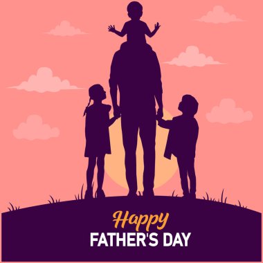 mutlu Babalar günü afiş tasarımı