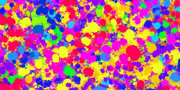 Renkli soyut boya sıçramaları ve lekeler. Canlı vuruşları ve mürekkep damlaları olan parlak sanatsal bir arkaplan. Tasarım, posterler, baskılar ve yaratıcı sanat projeleri için mükemmel..