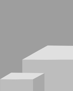 beyaz ürün podyum platformu sunum tasarımı ve reklam kullanımı için