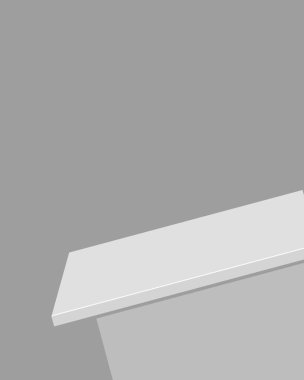 sergi ürünleri, sunumlar ve diğer yaratıcı projeler için basit bir beyaz raf arkaplanı