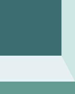 Modern sunumlar ve arka planlar için mükemmel deniz mavisi ve beyaz renklere sahip minimalist geometrik bir tasarım.