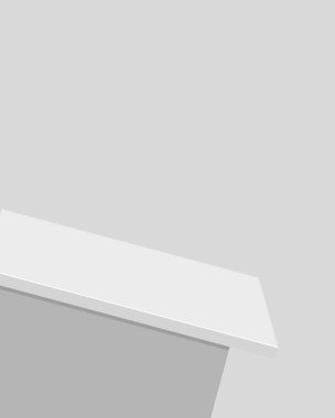 Beyaz ve gri geometrik şekillerin arka plan ve tasarım projeleri için mükemmel olduğu modern bir minimalist tasarım.