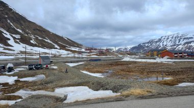 Longyear, Svalbard 'ın manzarası