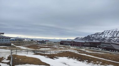 Longyear, Svalbard 'ın manzarası