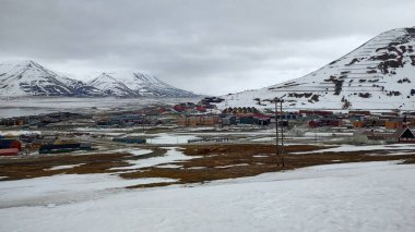 Longyear, Svalbard 'ın manzarası