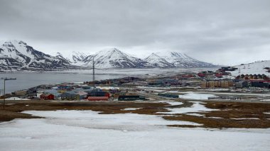 Longyear, Svalbard 'ın manzarası