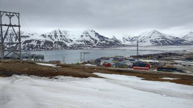 Longyear, Svalbard 'ın manzarası