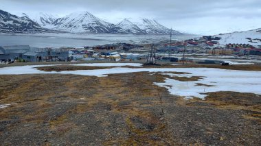 Longyear, Svalbard 'ın manzarası