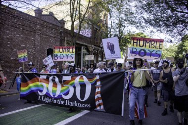 PORTLAND, OR  SEPTEMBER 28, 2025 Demonstrators gathered at the Battleship Oregon Memorial for a peaceful rally and march through downtown Portland opposing the deployment of federal forces.  The protests are sponsored by SEIU Local 503, the ACLU of