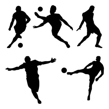 futbol oyuncusu silueti Şekil Vol 1