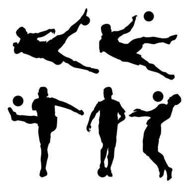 futbol oyuncusu silueti Şekil Vol 5