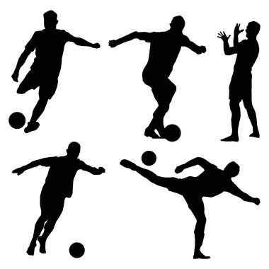 futbol oyuncusu silueti Şekil Vol 6
